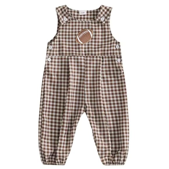 Football Romper First Birthday Football Clothes Football Outfit Dress Super Bowl - Picture 1 of 3